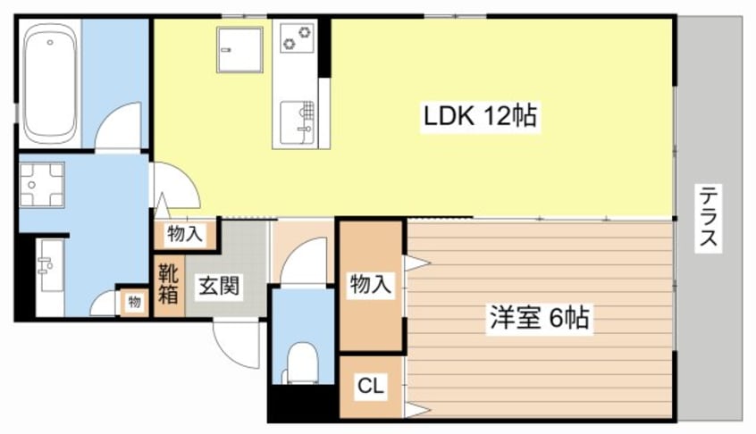 間取図 メルベーユ川崎Ｂ