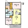 Palais Poire　B棟 2LDKの間取り