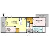 Palais Poire　B棟 2LDKの間取り