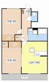 ボナールゲートⅡ 2LDKの間取り