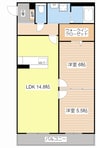 ハートフルマンション神出 2LDKの間取り