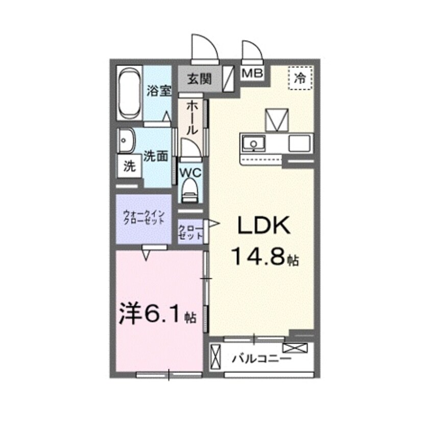 間取図 矢倉２丁目アパート