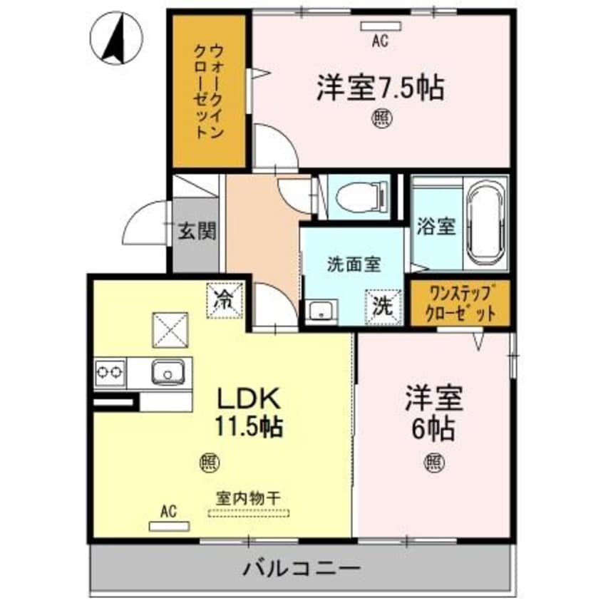 間取図 メイプルコート
