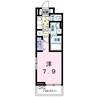 プロムナード 1Kの間取り