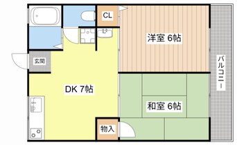 間取図 サンハイム伊勢B