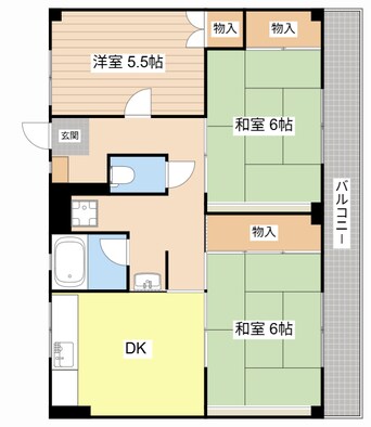 間取図 ビレッジハウス川瀬3号棟