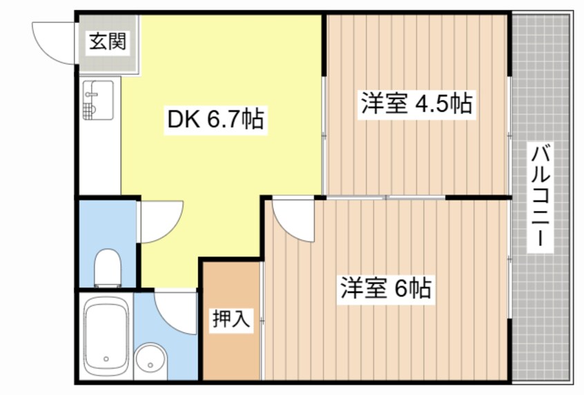 間取図 奥村ハイツⅠ