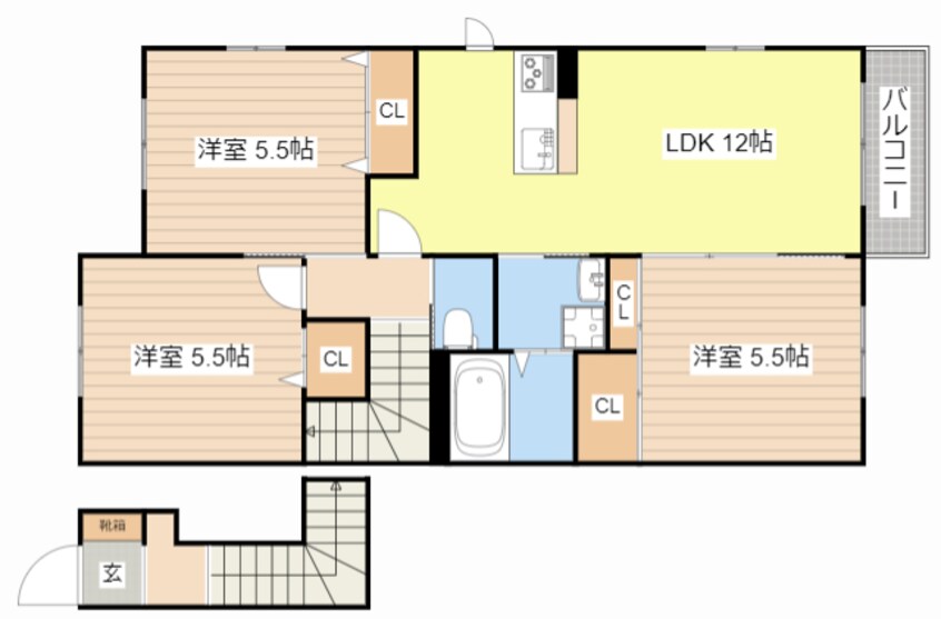 間取図 エンジェルハイム・桜