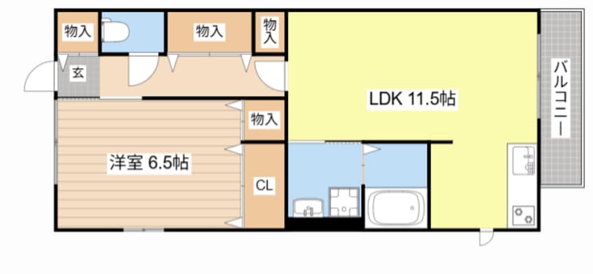 間取図 ファミーユ旭ヶ丘Ⅱ