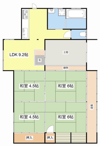 間取図 坂本6丁目貸家