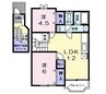 ラルジュ 2LDKの間取り