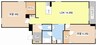 新清館Ⅲ 2LDKの間取り