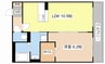 Sunrise Hills 1LDKの間取り