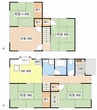 柑子袋貸家 5DKの間取り