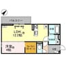 D-ROOMルシエル 1LDKの間取り