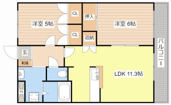 間取図 プレイス　エリエゼル