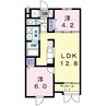 フューチャー栗東 2LDKの間取り