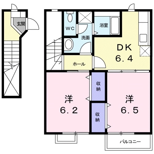 間取り図 オアシスＦ・Ｂ