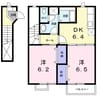 オアシスＦ・Ｂ 2DKの間取り