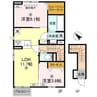 claria萩（クラリア） 2LDKの間取り