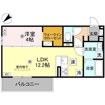 間取図 D-ROOM平井C棟