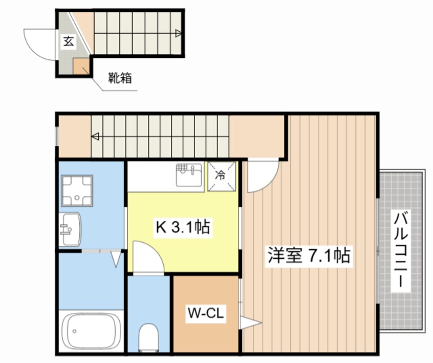 間取図 クローバーヒルズ