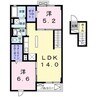 シーダーエース 2LDKの間取り