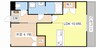 Grandeur　Chateau 1LDKの間取り