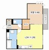 コスモスガーデン大路 1LDKの間取り