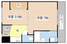 ヴィラナリー草津Ⅰ 2Kの間取り