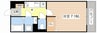 DESIGN  　SQUARE　AN 1Kの間取り