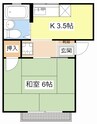メゾン清香 1Kの間取り
