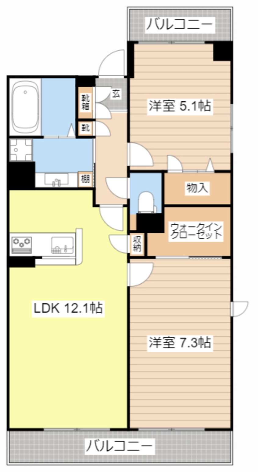 間取図 サニング・パレス