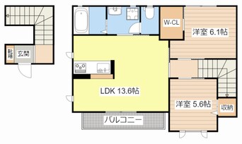 間取図 メゾンランジュ高野