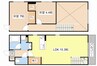 R-6Court 2LDKの間取り
