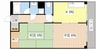 市兵衛第1ビル 2Kの間取り