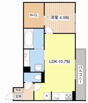 間取図 ホワイトクレイン野洲