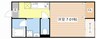 レジーナ 1Kの間取り