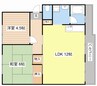スカイハイツ 2LDKの間取り