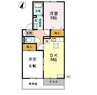 コンフォール美喜　Ⅰ 2DKの間取り