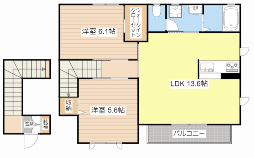 間取図 メゾンランジュ高野