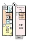 D-square (ディースクエア) 1DKの間取り