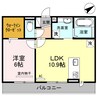 シャーロット水口　A 1LDKの間取り