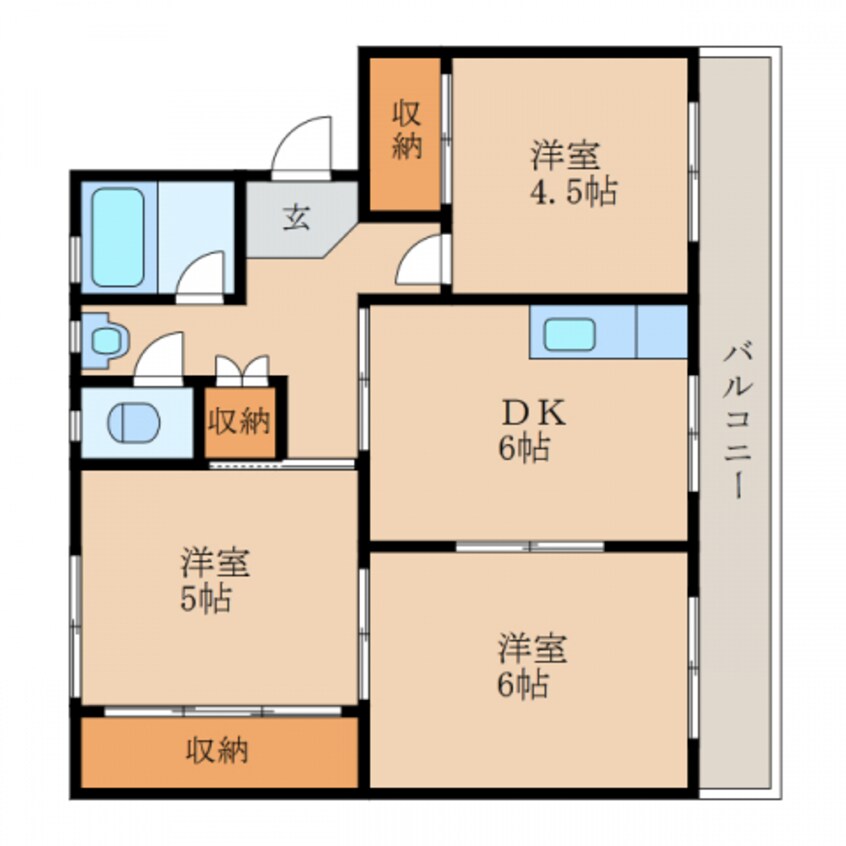 間取図 栗東グリーンハイツ2号棟