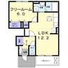 ラーゴ　プラシード 1LDKの間取り