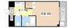 グラヴィＢ棟 1Kの間取り