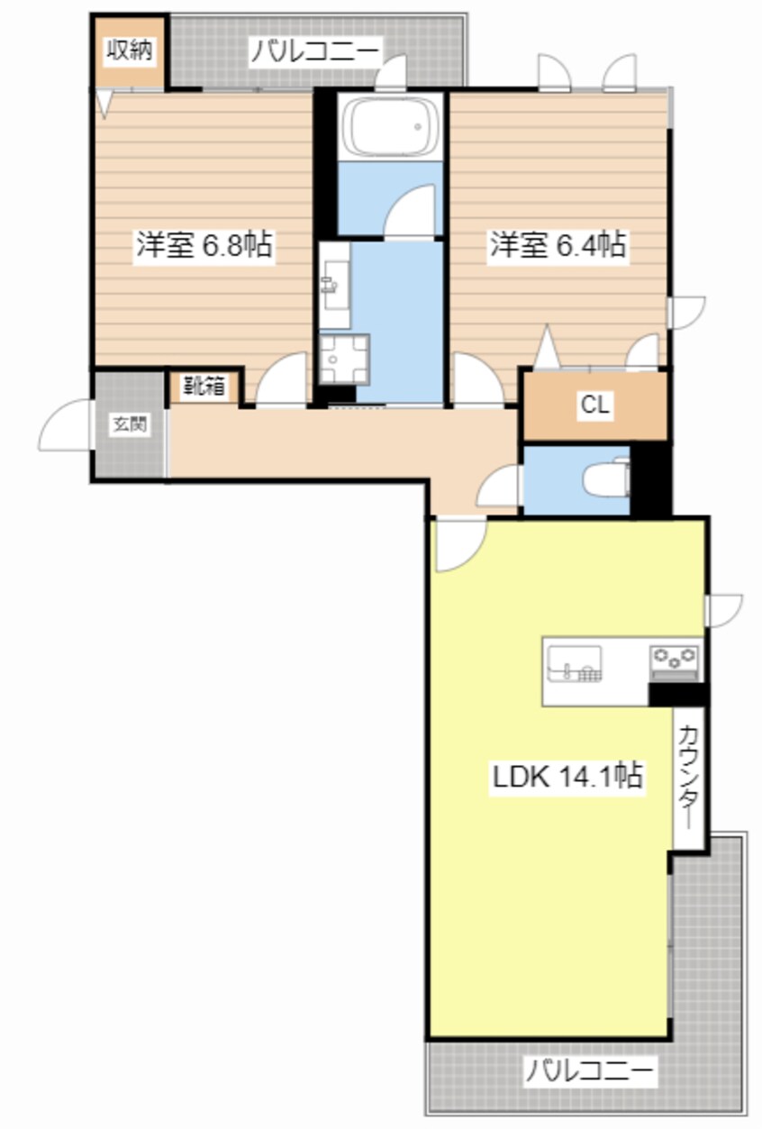 間取図 ユニヴェール