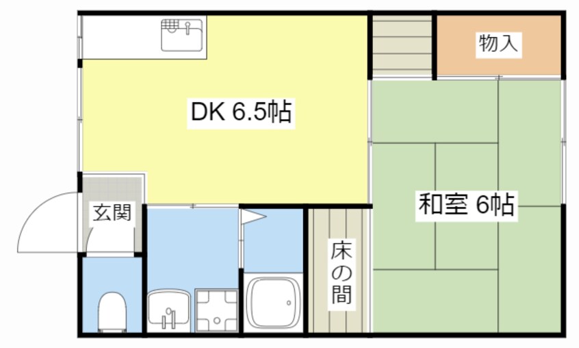 間取図 ビエノス岡