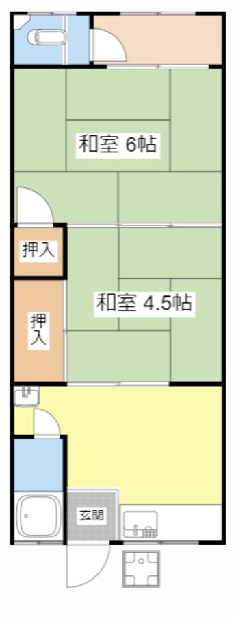 間取図 一本松アパート