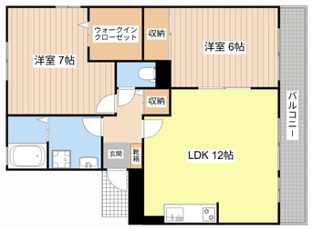 間取図 コスモ林